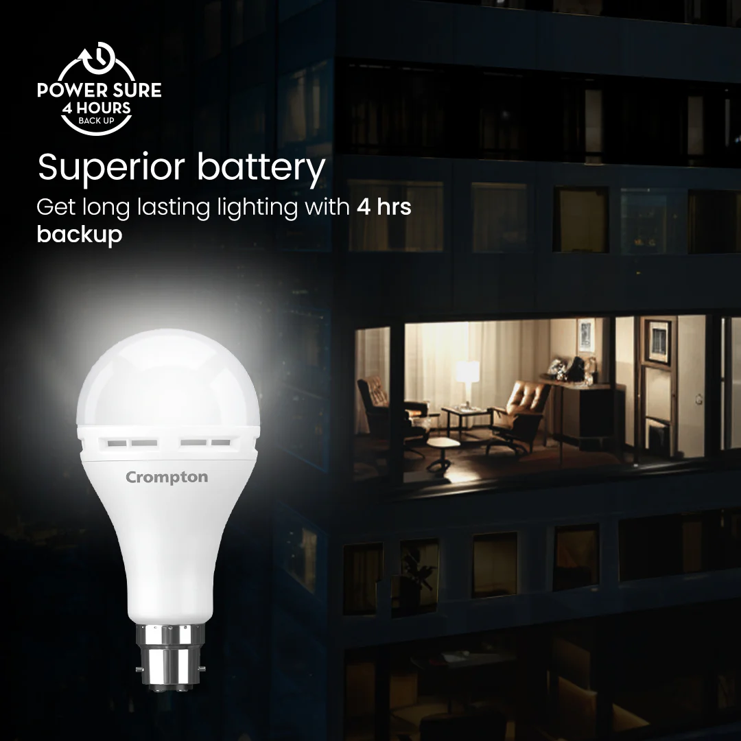 Crompton B22 Backup Led Bulb 3