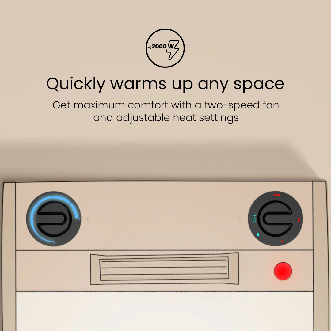 Insta Airohot 2000W Heat Convector & Blower 4