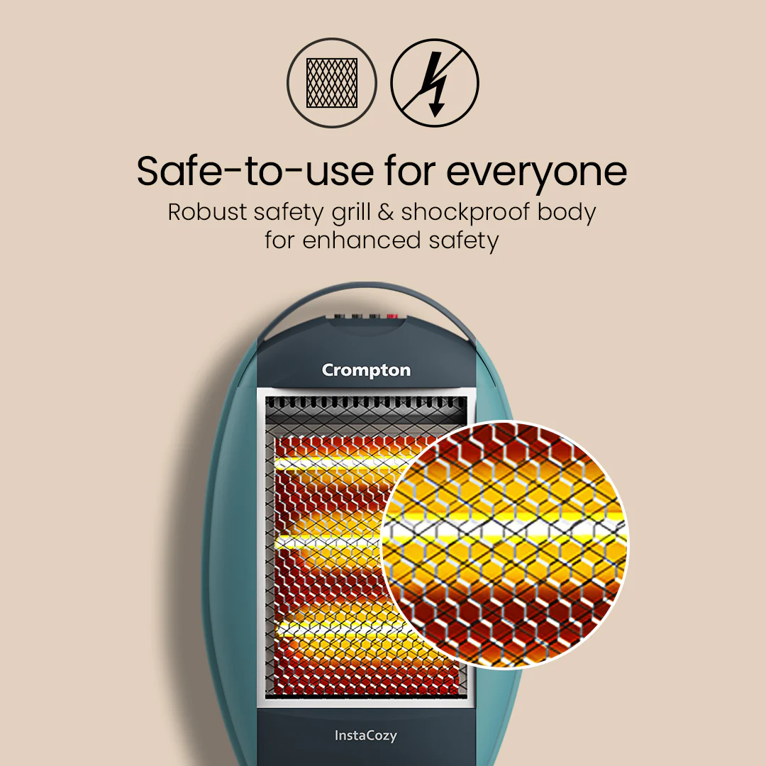 Insta Cozy 1200 W Halogen Room Heater 4