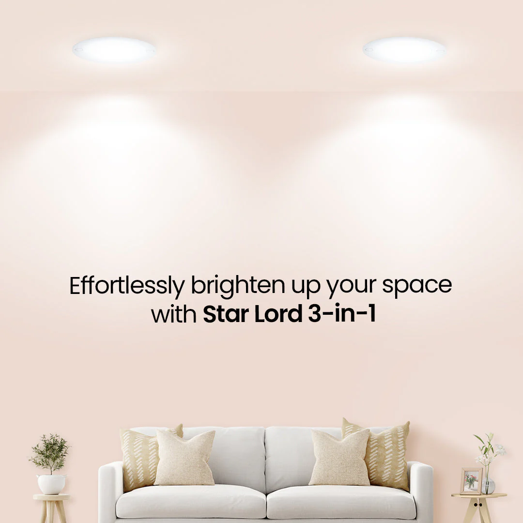 Star Lord 3-in-1 Round Led Recess Panel 2